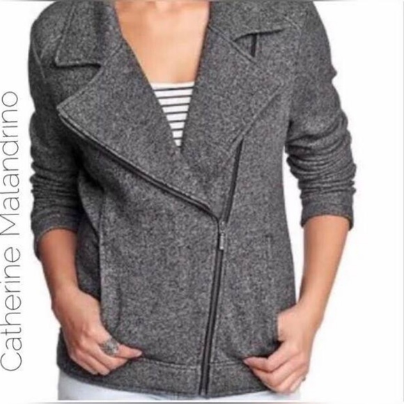 Catherine Malandrino Jackets & Blazers - NWOT CatherineMalandrino Marled OffsetZip Jacket